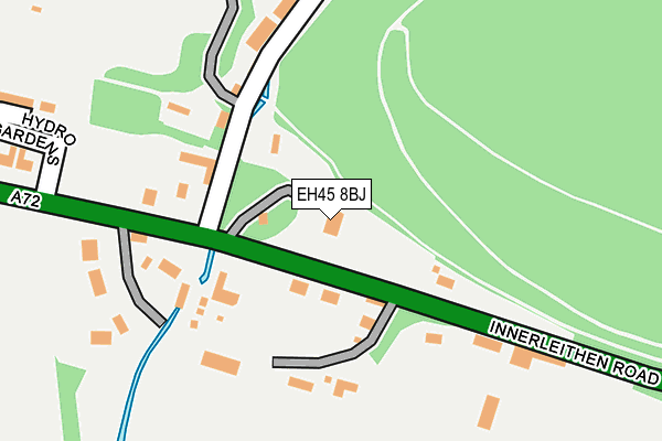 EH45 8BJ map - OS OpenMap – Local (Ordnance Survey)