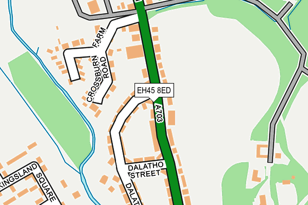 EH45 8ED map - OS OpenMap – Local (Ordnance Survey)
