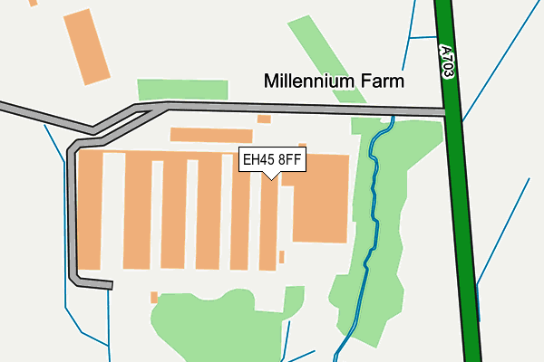 EH45 8FF map - OS OpenMap – Local (Ordnance Survey)