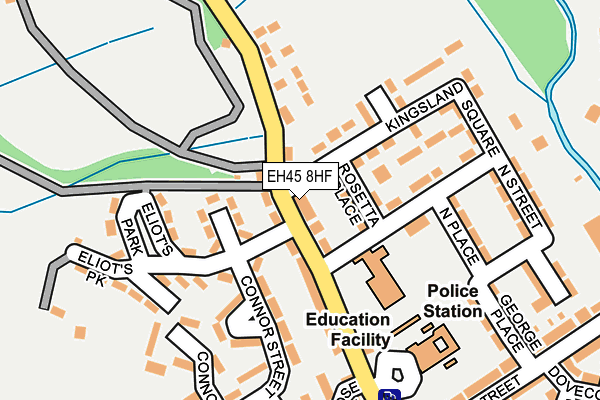 EH45 8HF map - OS OpenMap – Local (Ordnance Survey)