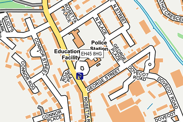 EH45 8HG map - OS OpenMap – Local (Ordnance Survey)