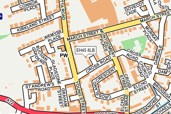 EH45 8LB map - OS OpenMap – Local (Ordnance Survey)