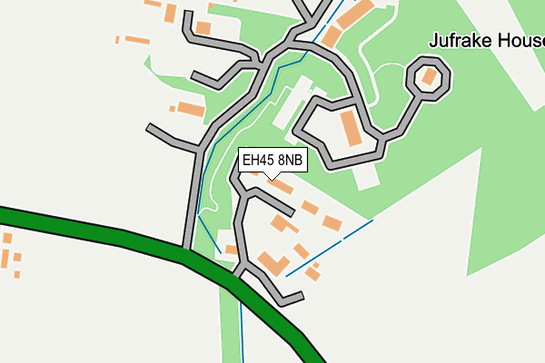 EH45 8NB map - OS OpenMap – Local (Ordnance Survey)