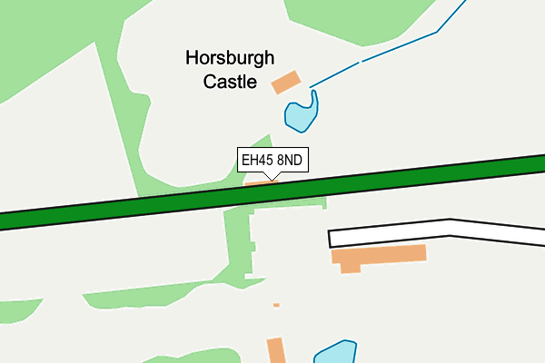 EH45 8ND map - OS OpenMap – Local (Ordnance Survey)