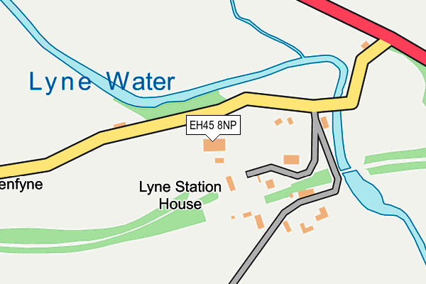 EH45 8NP map - OS OpenMap – Local (Ordnance Survey)