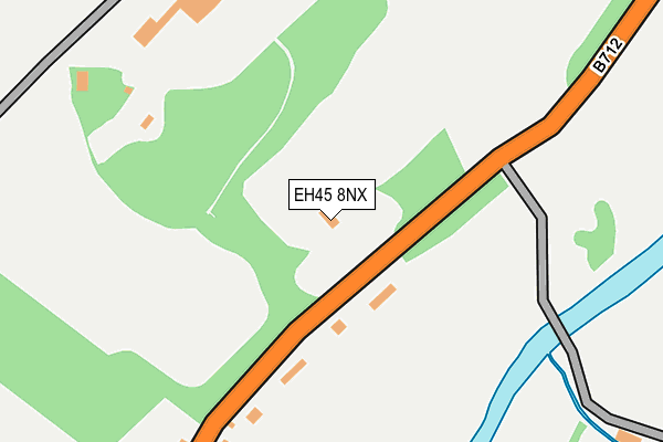 EH45 8NX map - OS OpenMap – Local (Ordnance Survey)