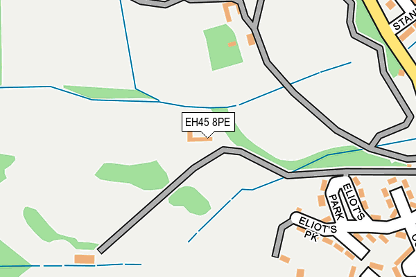 EH45 8PE map - OS OpenMap – Local (Ordnance Survey)