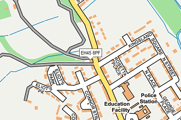 EH45 8PF map - OS OpenMap – Local (Ordnance Survey)