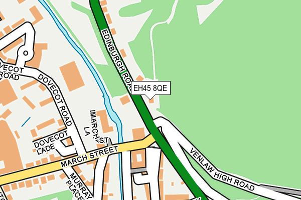 EH45 8QE map - OS OpenMap – Local (Ordnance Survey)