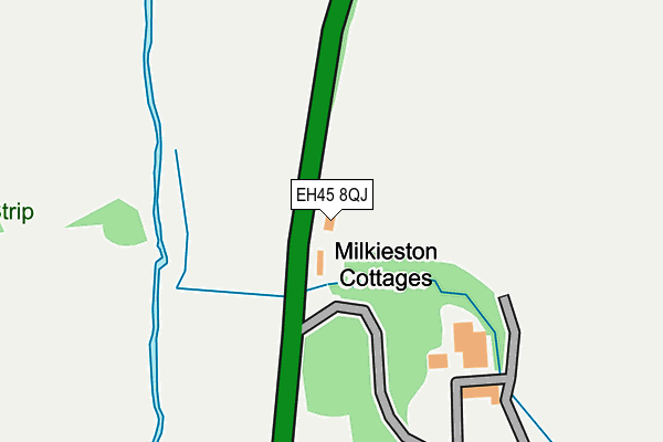 EH45 8QJ map - OS OpenMap – Local (Ordnance Survey)