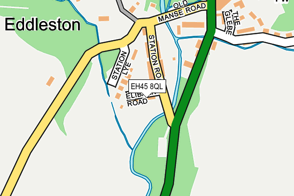 EH45 8QL map - OS OpenMap – Local (Ordnance Survey)