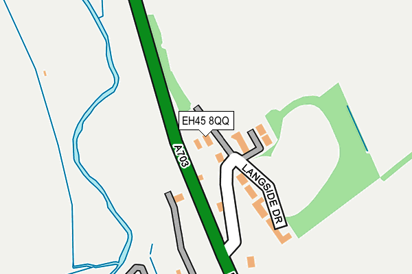 EH45 8QQ map - OS OpenMap – Local (Ordnance Survey)