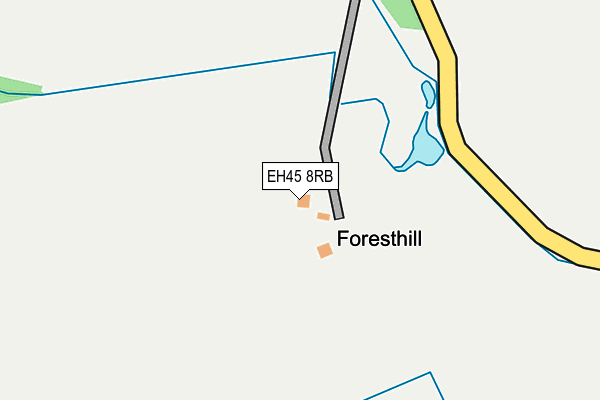 EH45 8RB map - OS OpenMap – Local (Ordnance Survey)