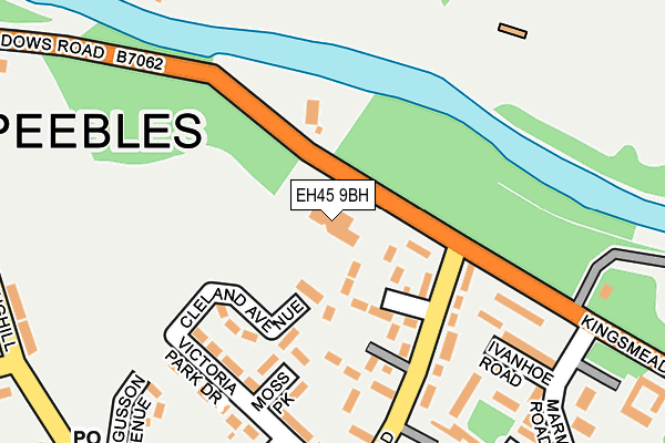 EH45 9BH map - OS OpenMap – Local (Ordnance Survey)