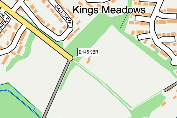 EH45 9BR map - OS OpenMap – Local (Ordnance Survey)