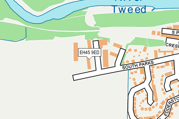 EH45 9ED map - OS OpenMap – Local (Ordnance Survey)