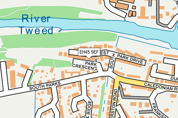 EH45 9EF map - OS OpenMap – Local (Ordnance Survey)