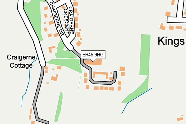 EH45 9HG map - OS OpenMap – Local (Ordnance Survey)