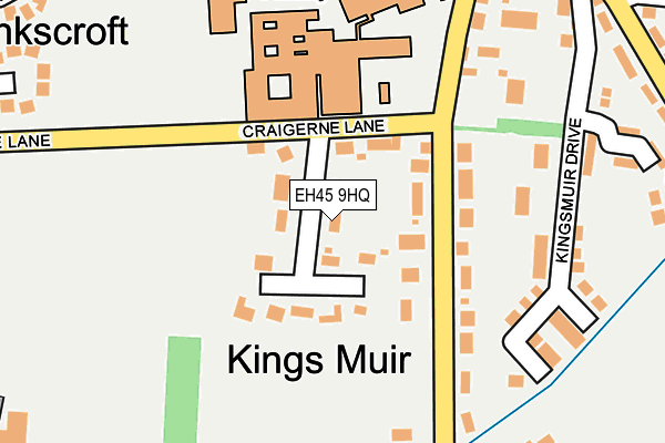 EH45 9HQ map - OS OpenMap – Local (Ordnance Survey)