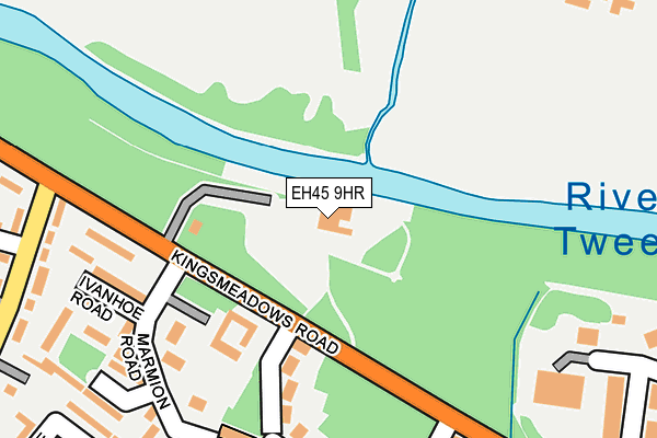 EH45 9HR map - OS OpenMap – Local (Ordnance Survey)