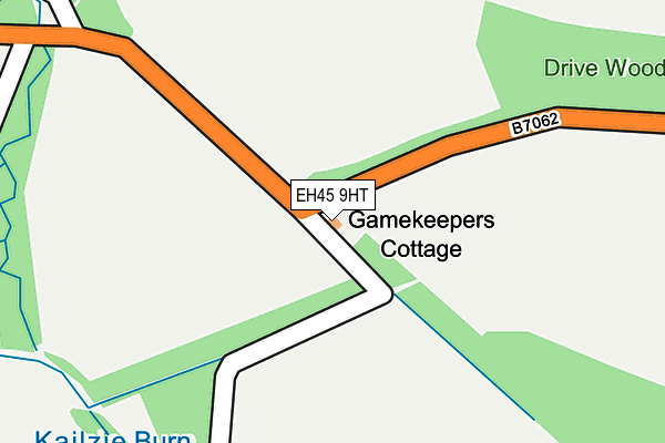 EH45 9HT map - OS OpenMap – Local (Ordnance Survey)