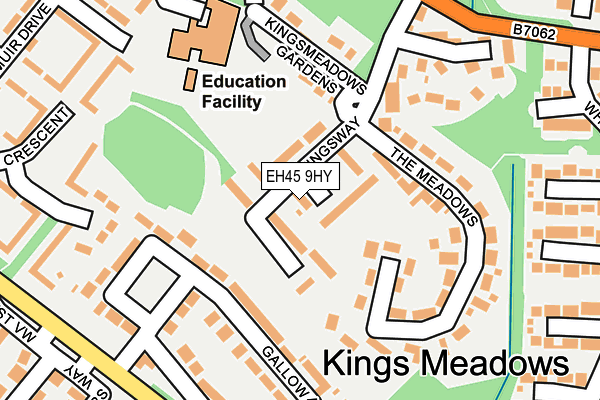 EH45 9HY map - OS OpenMap – Local (Ordnance Survey)