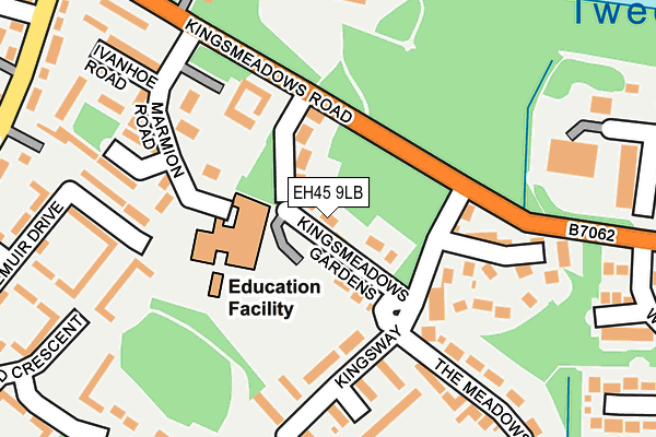 EH45 9LB map - OS OpenMap – Local (Ordnance Survey)