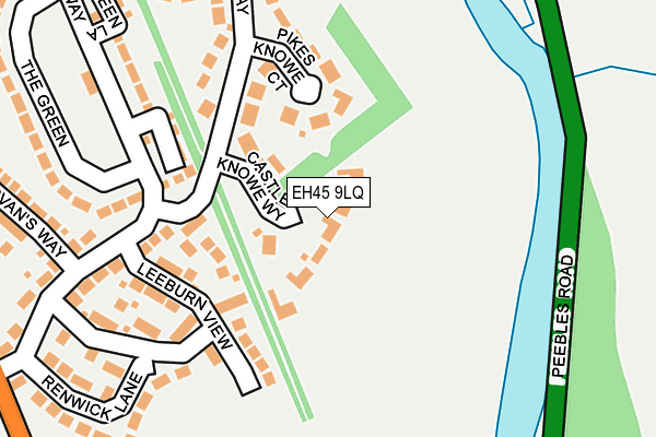 EH45 9LQ map - OS OpenMap – Local (Ordnance Survey)