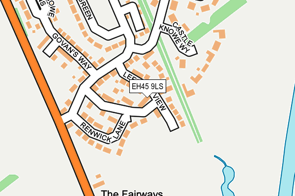 EH45 9LS map - OS OpenMap – Local (Ordnance Survey)