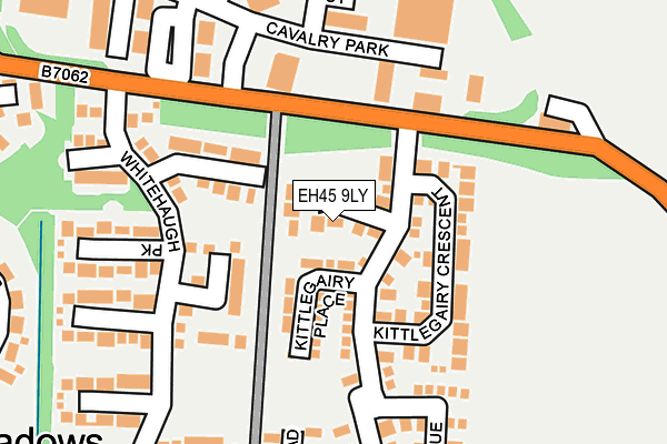 EH45 9LY map - OS OpenMap – Local (Ordnance Survey)