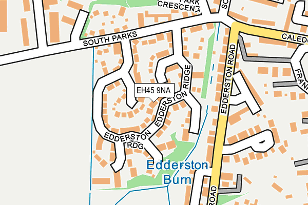 EH45 9NA map - OS OpenMap – Local (Ordnance Survey)