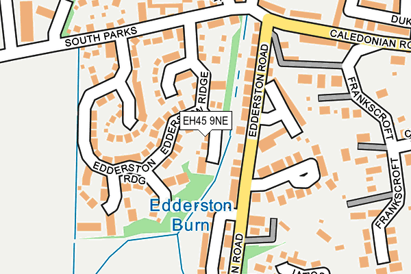 EH45 9NE map - OS OpenMap – Local (Ordnance Survey)