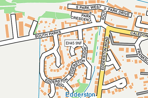 EH45 9NF map - OS OpenMap – Local (Ordnance Survey)