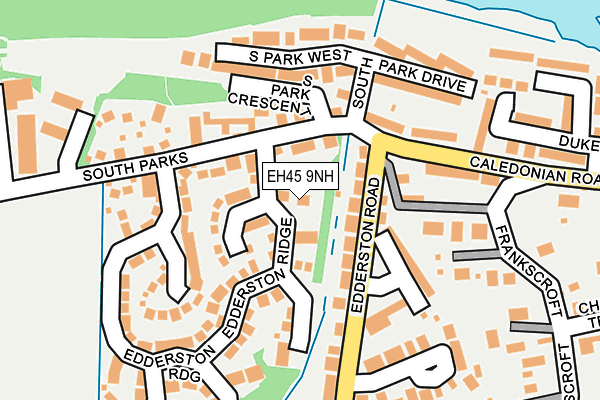 EH45 9NH map - OS OpenMap – Local (Ordnance Survey)