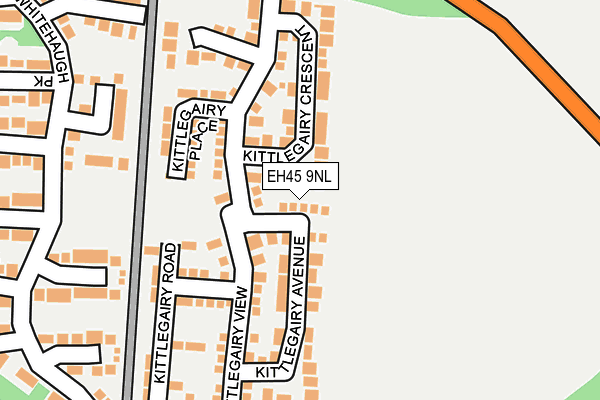 EH45 9NL map - OS OpenMap – Local (Ordnance Survey)