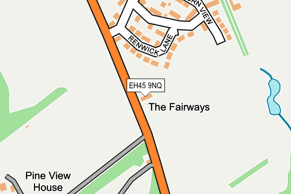 EH45 9NQ map - OS OpenMap – Local (Ordnance Survey)