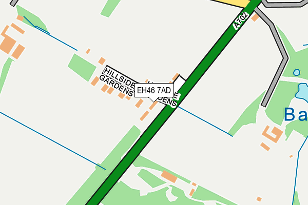 EH46 7AD map - OS OpenMap – Local (Ordnance Survey)