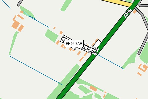 EH46 7AE map - OS OpenMap – Local (Ordnance Survey)