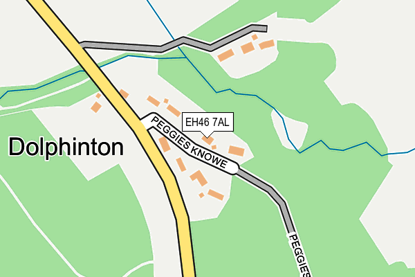 EH46 7AL map - OS OpenMap – Local (Ordnance Survey)