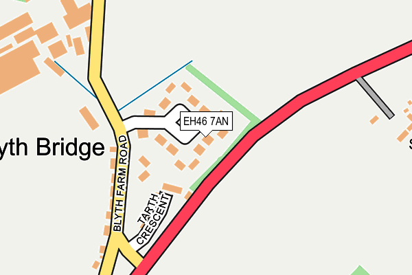 EH46 7AN map - OS OpenMap – Local (Ordnance Survey)