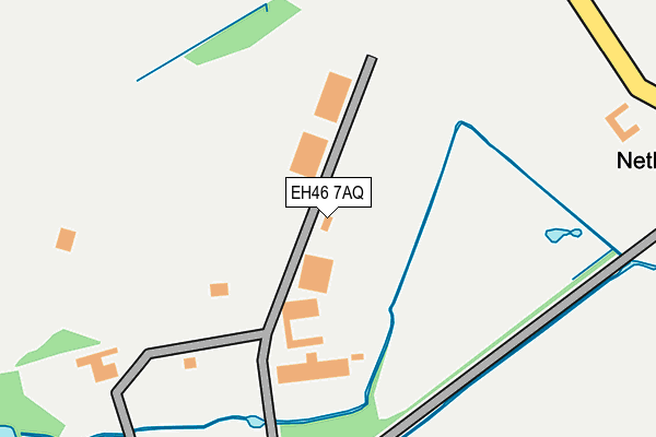 EH46 7AQ map - OS OpenMap – Local (Ordnance Survey)