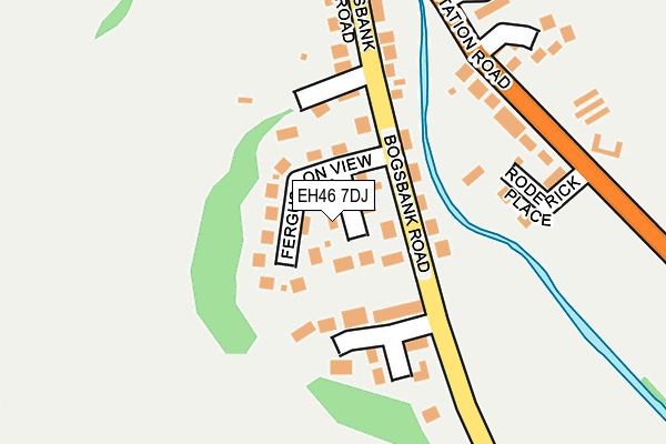 EH46 7DJ map - OS OpenMap – Local (Ordnance Survey)