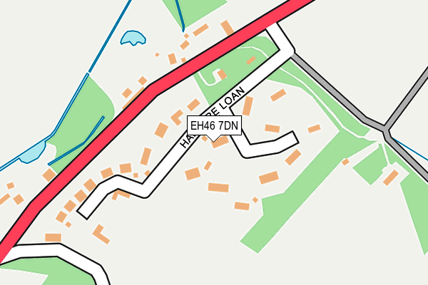 EH46 7DN map - OS OpenMap – Local (Ordnance Survey)