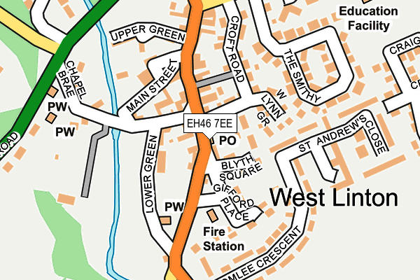 EH46 7EE map - OS OpenMap – Local (Ordnance Survey)