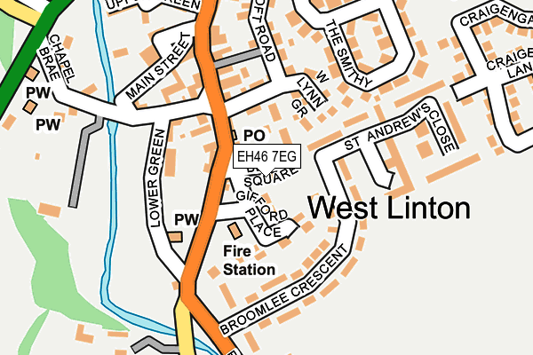 EH46 7EG map - OS OpenMap – Local (Ordnance Survey)