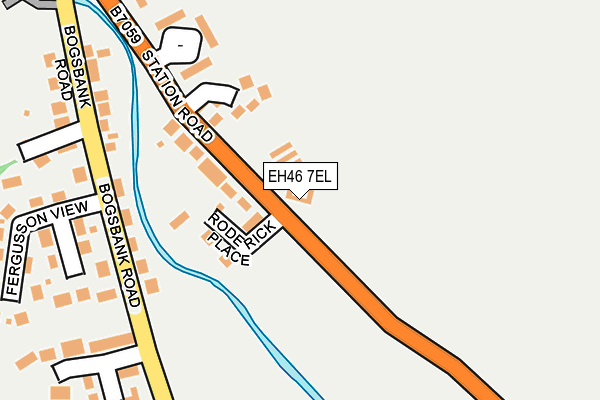 EH46 7EL map - OS OpenMap – Local (Ordnance Survey)
