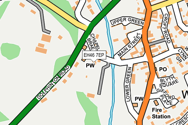 EH46 7EP map - OS OpenMap – Local (Ordnance Survey)
