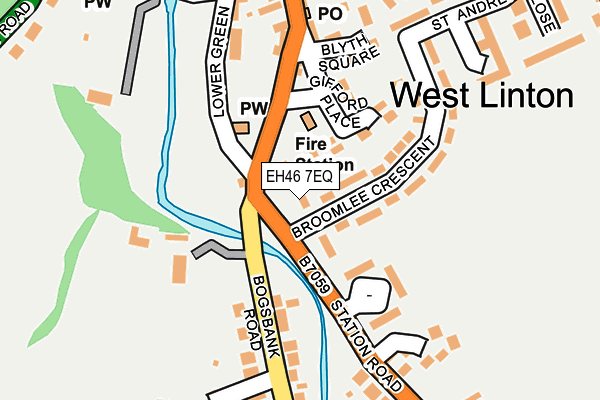 EH46 7EQ map - OS OpenMap – Local (Ordnance Survey)