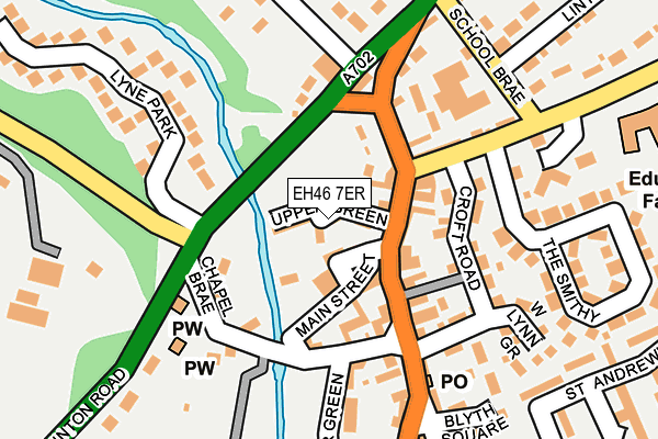 EH46 7ER map - OS OpenMap – Local (Ordnance Survey)