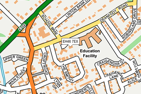 EH46 7EX map - OS OpenMap – Local (Ordnance Survey)